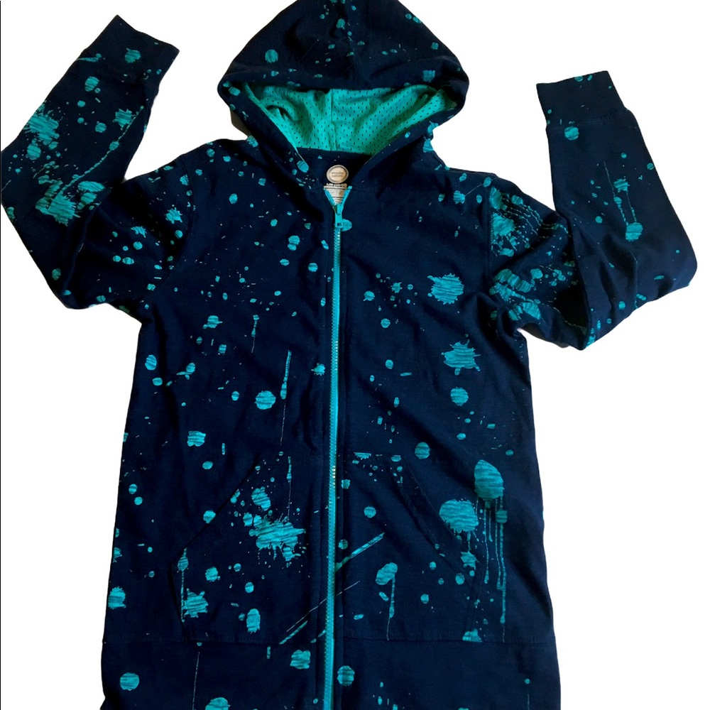 Paint splattered track jacket 10/12 L
